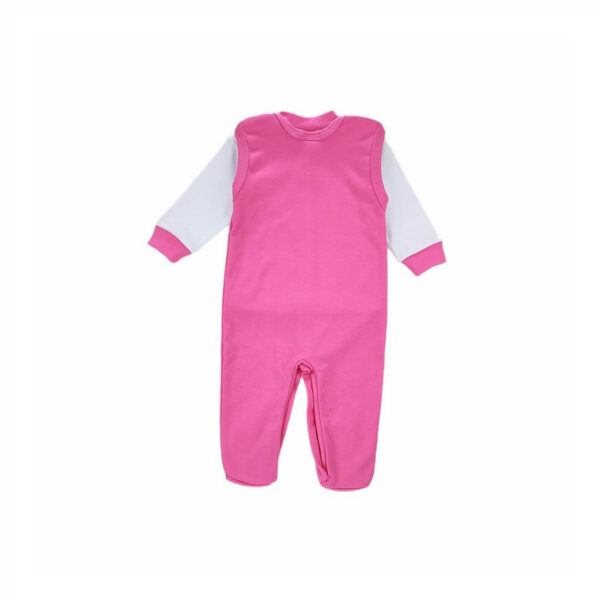 komplet niemowlecy koszulka biala rozpinana z przodu i spioszki rozowe z napisem piekna mloda rozpieszczona rozpinane na ramionach i dolem rozmiary 50 86 tyl
